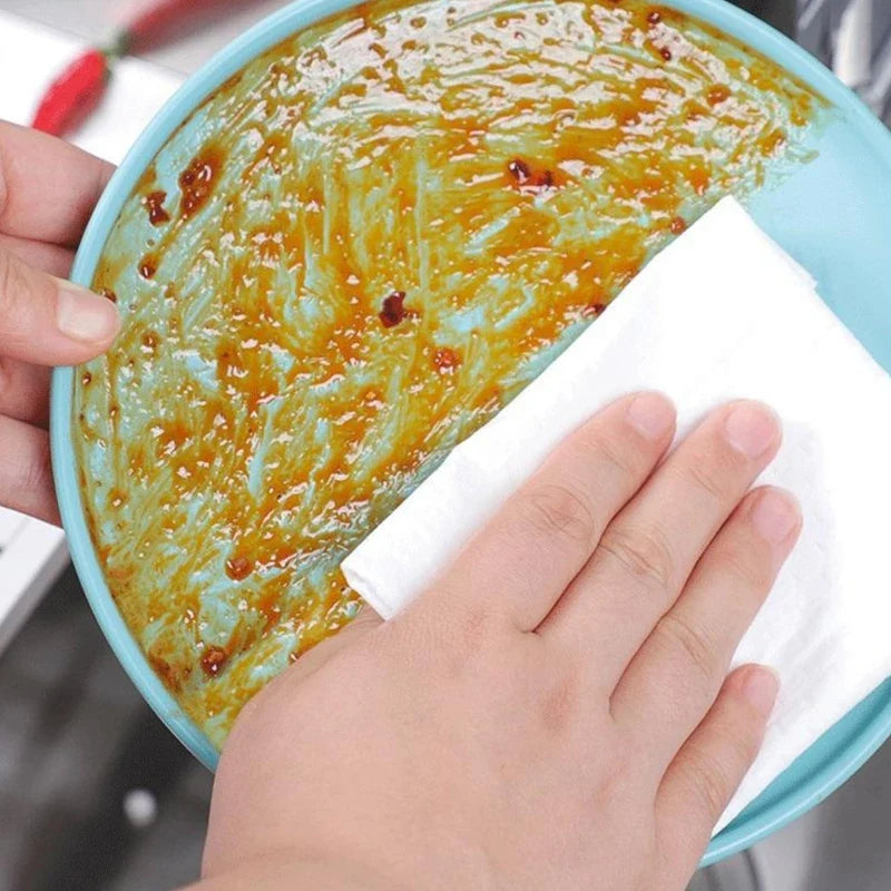 Lazy Rag Kitchen Cleaning Roll – 100 Sheets, Wet & Dry Use
