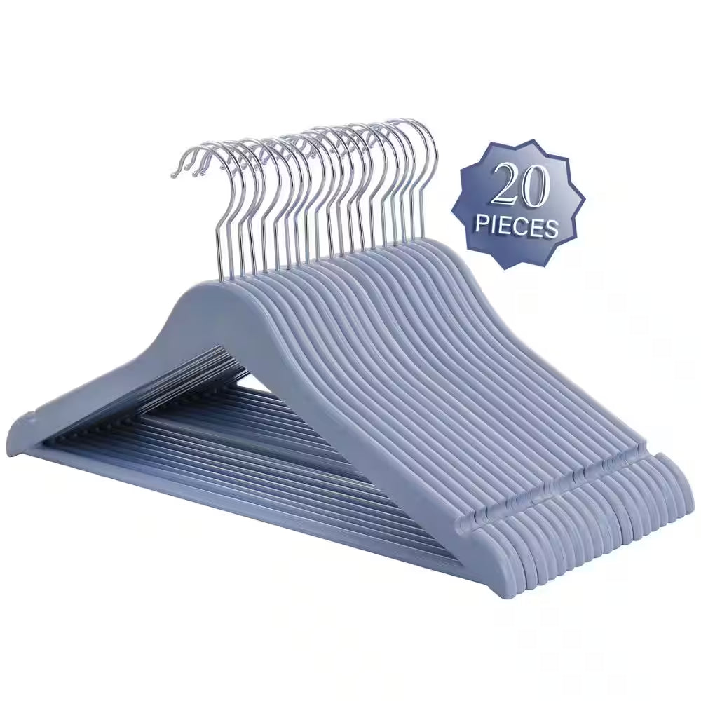 Eco Friendly Coat Hangers in Blue 20 Piece