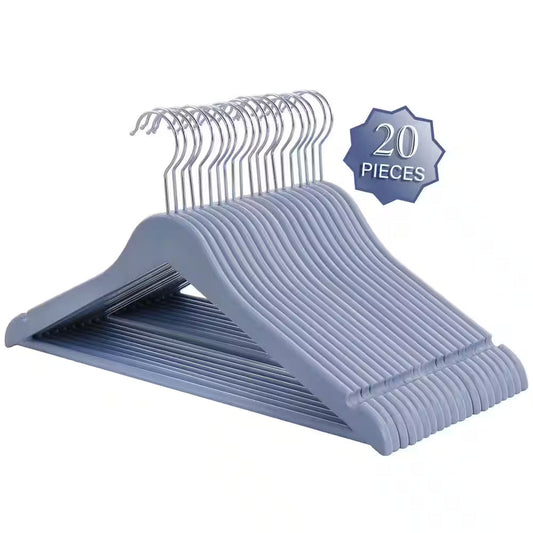 Eco Friendly Coat Hangers in Blue 20 Piece