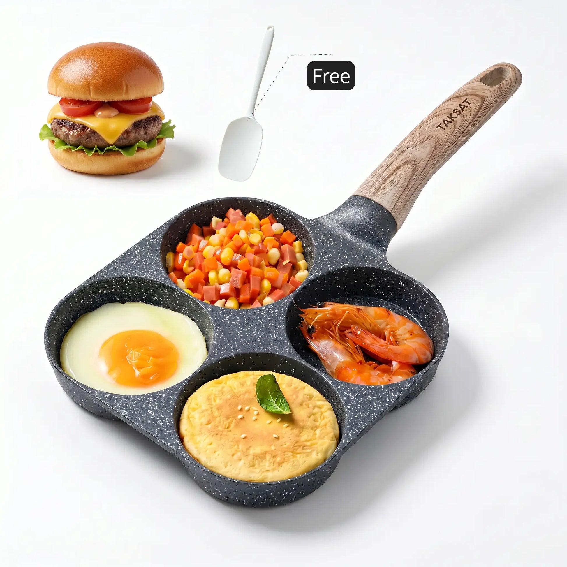 Revolutionize Your Breakfast with the 4-In-1 Non-Stick Skillet – Perfect for Eggs, Hamburgers, and More!