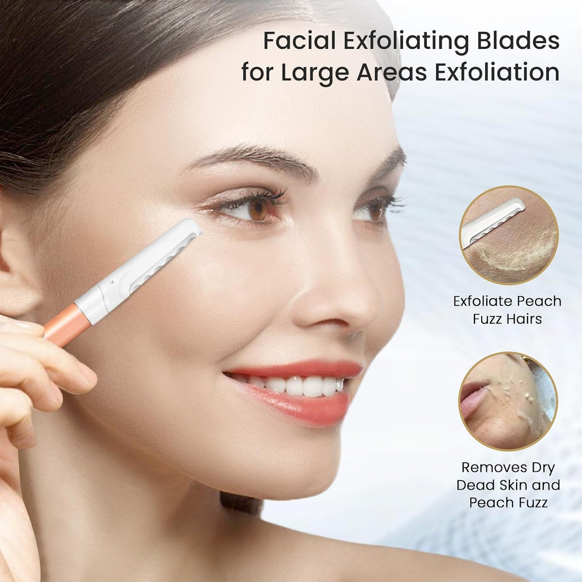 Revitalize Your Skin with the COSYLIFE Women's Facial Dermaplaning Razor – Achieve Flawless Complexion and Perfectly Shaped Eyebrows at Home