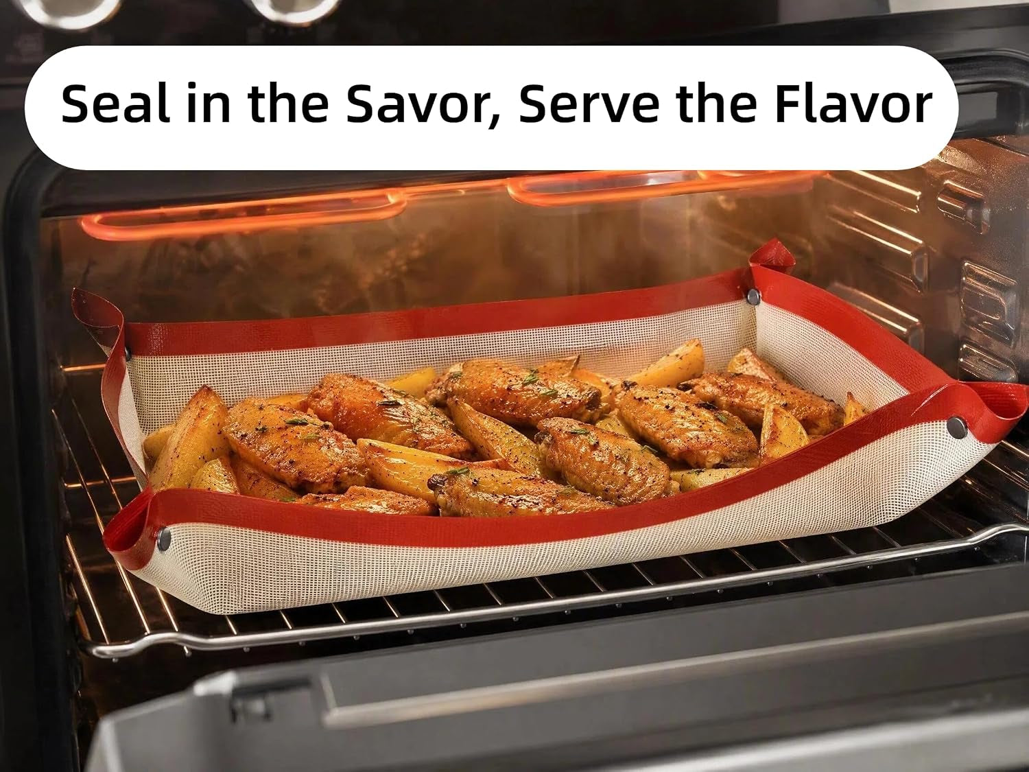 Transform Your Baking with the Extra Large 23.6" x 15.8" Silicone Baking Mat - Snap Lock Edges for Mess-Free Cooking and Ultimate Non-Stick Performance