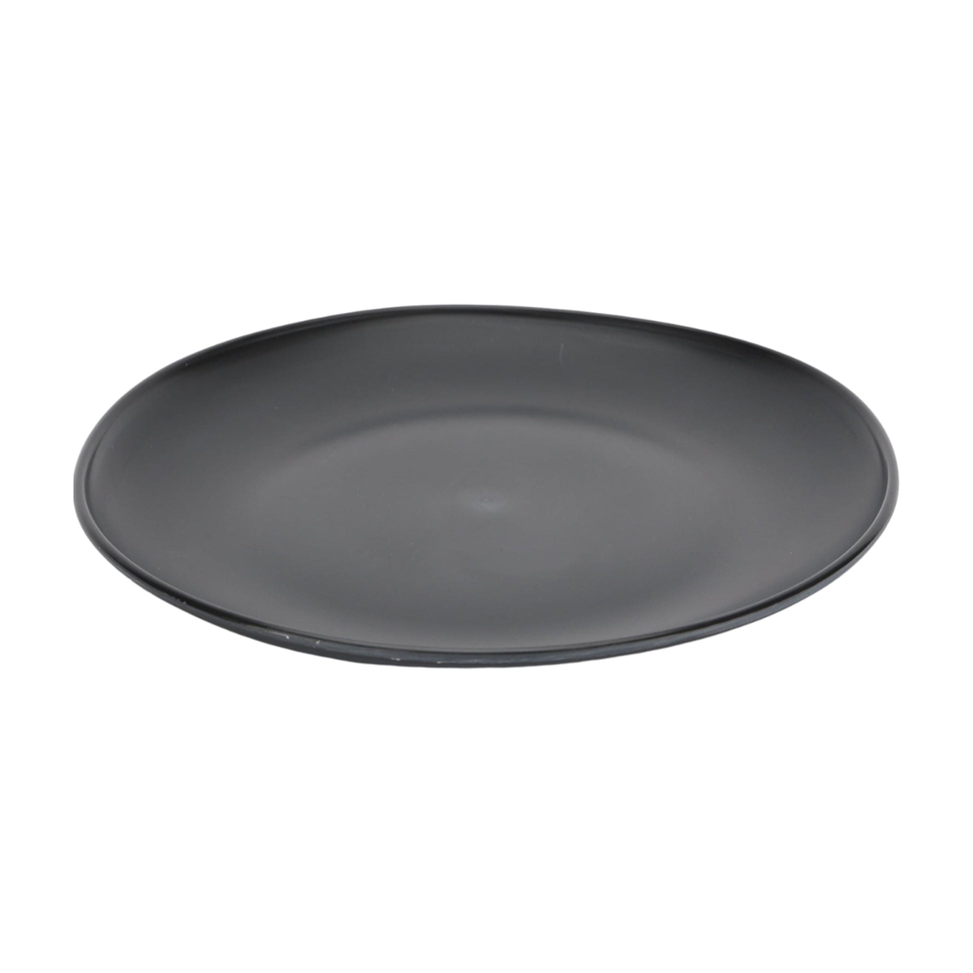 Black 12-Piece Eco-Friendly Recycled Plastic Dinnerware Set