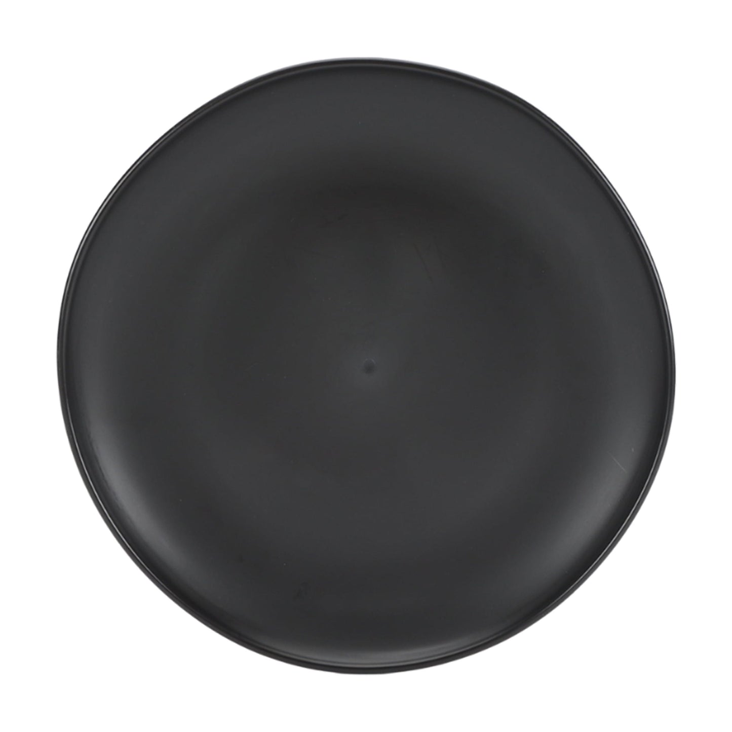 Black 12-Piece Eco-Friendly Recycled Plastic Dinnerware Set