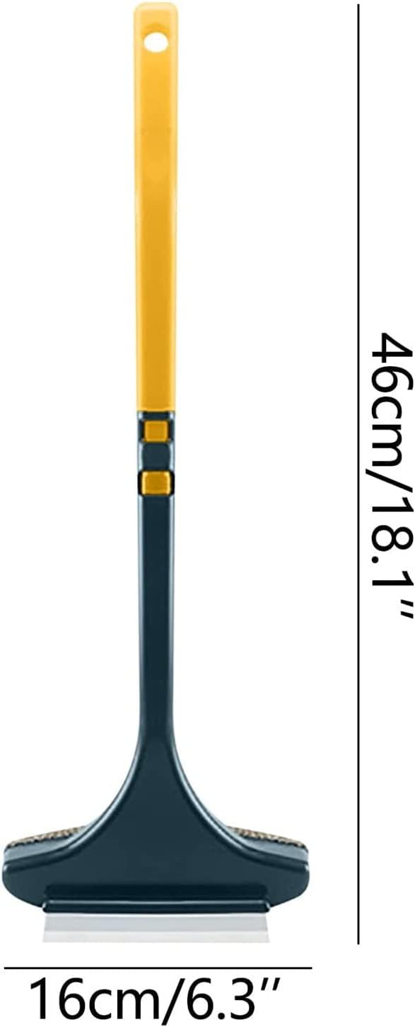 Revolutionary 2-in-1 Extendable Window Cleaning Brush for Effortless Wet and Dry Cleaning in Vibrant Green and Yellow