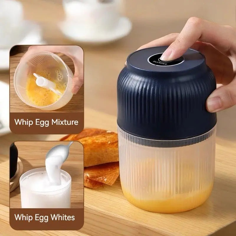 Electric Food Chopper and Mini Meat Grinder - Versatile Portable Kitchen Gadget for Grinding Meat, Vegetables, Onions, Ginger, Peppers, and More; Includes Cheese Grater and Lychee Peeler