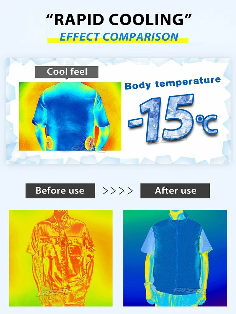 2026 New Arrival Fan Vest Wearable Cooling Air-Conditioned Clothes Lightweight Sleeveless for Daily Commute Camping Fishing Hiki