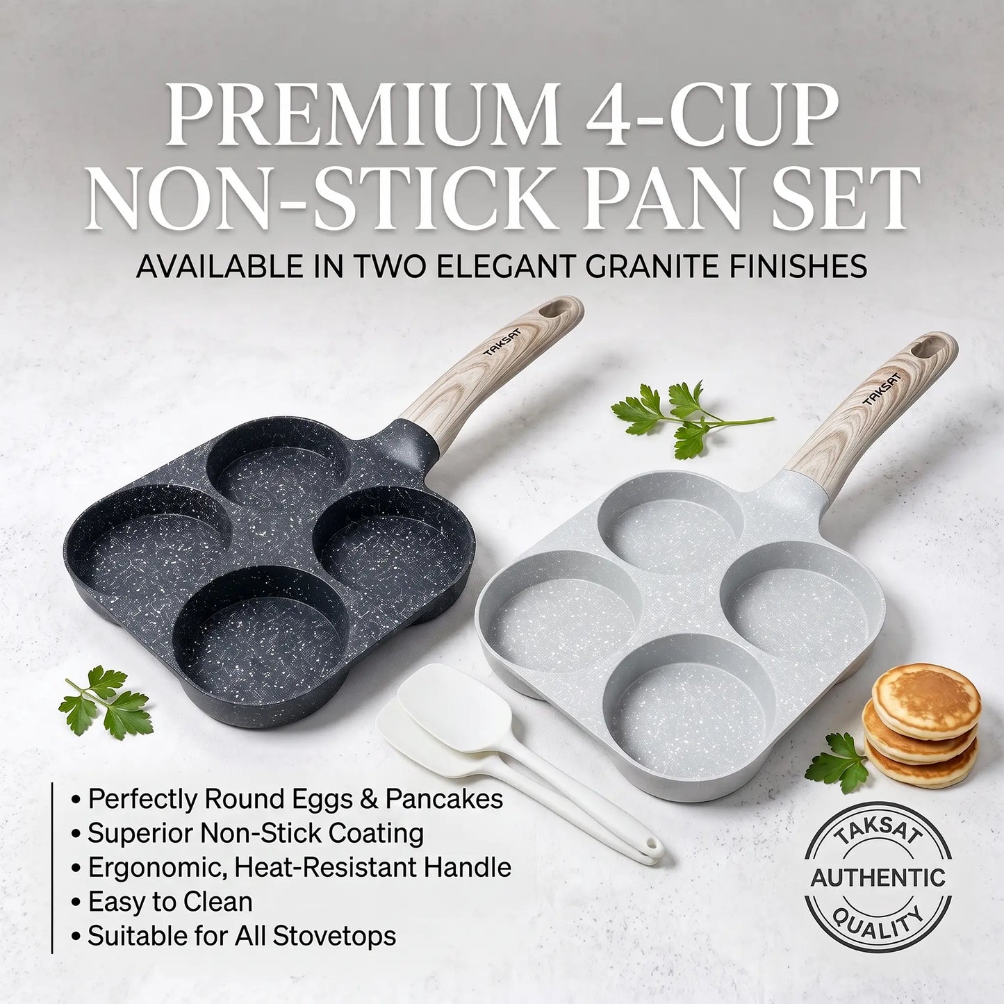 Revolutionize Your Breakfast with the 4-In-1 Non-Stick Skillet – Perfect for Eggs, Hamburgers, and More!