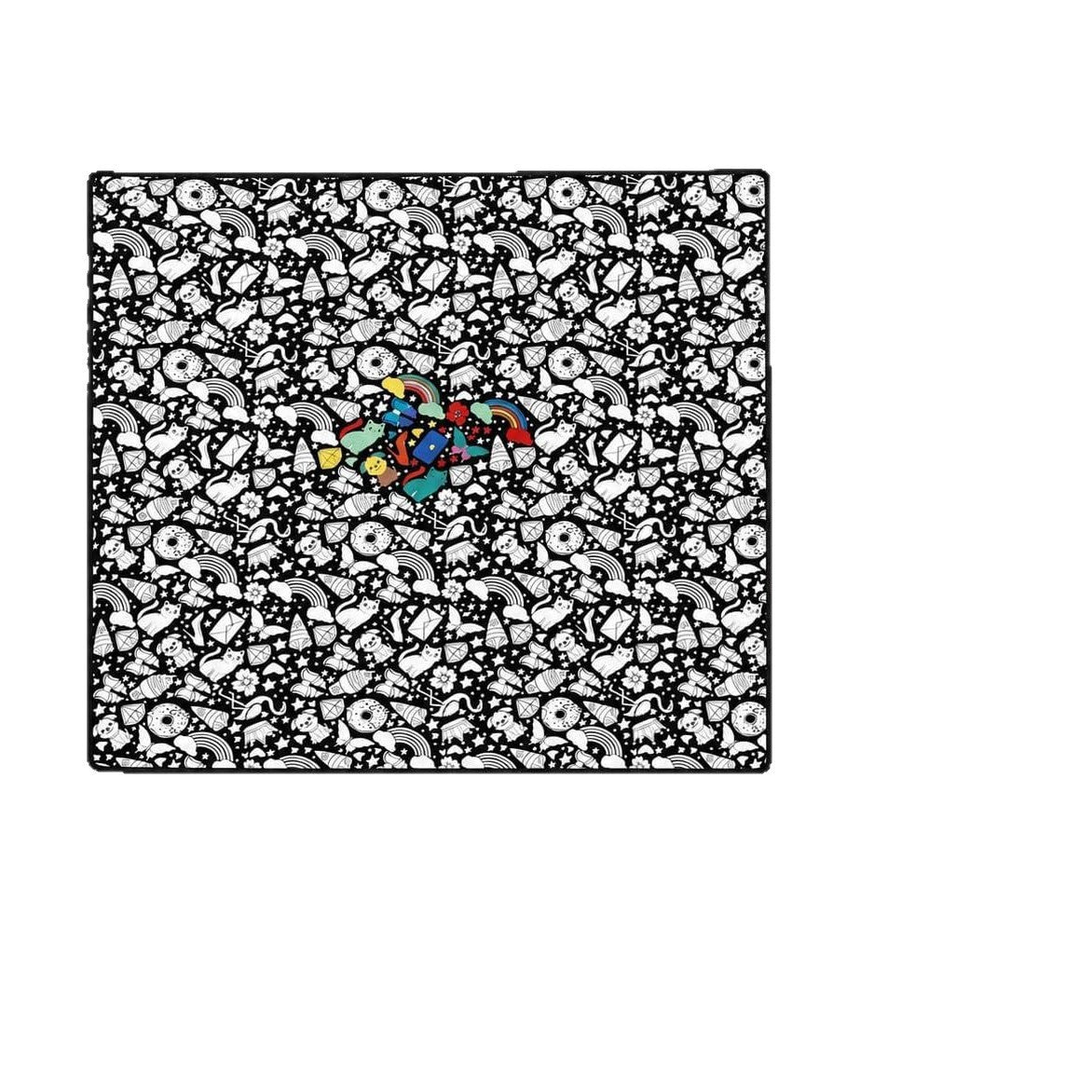 Unleash Your Creativity with the Colorful Coloring Blanket and Marker Set