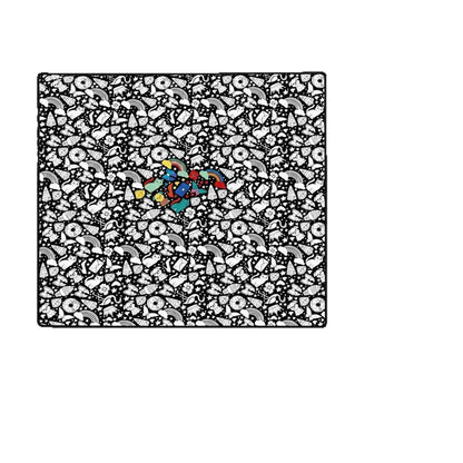 Unleash Your Creativity with the Colorful Coloring Blanket and Marker Set