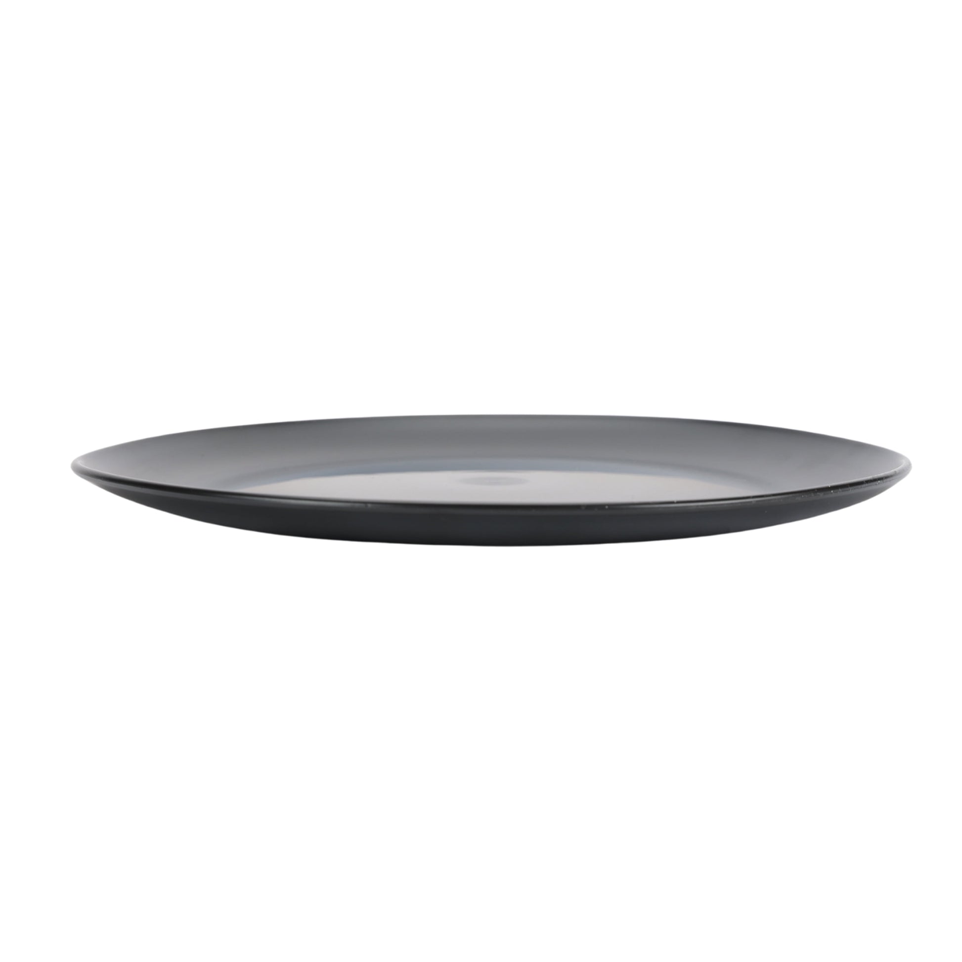 Black 12-Piece Eco-Friendly Recycled Plastic Dinnerware Set