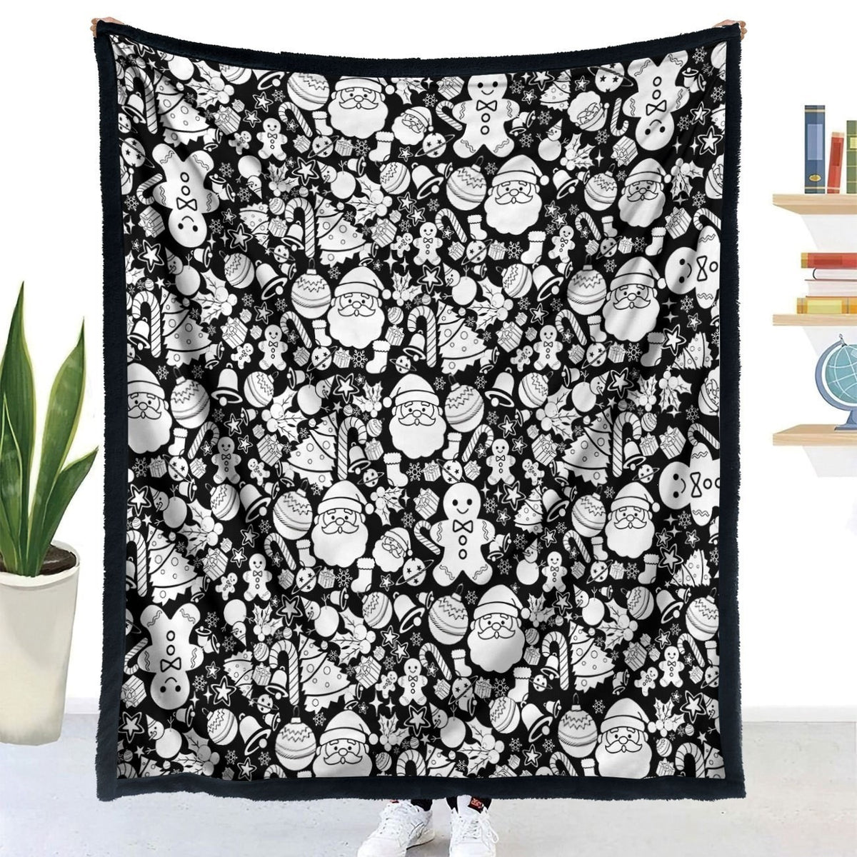 DIY Handmade Colorful Brush-Coloring Blanket