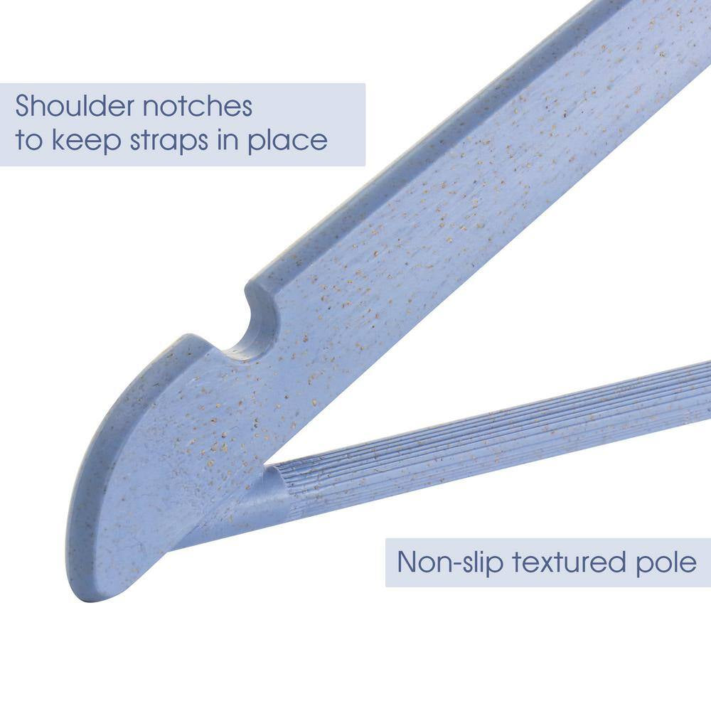 Eco Friendly Coat Hangers in Blue 20 Piece