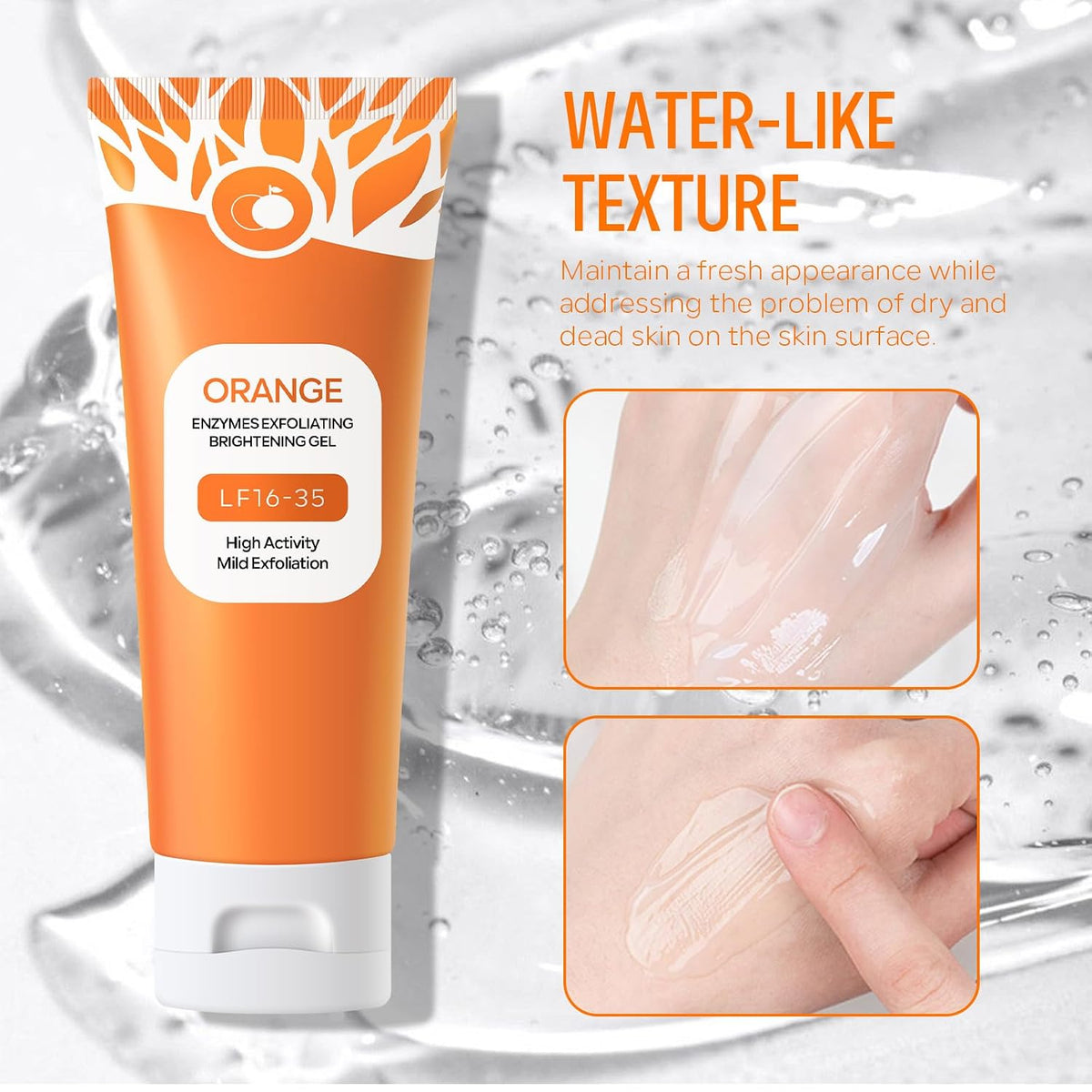 Revitalize Your Skin with Our Orange Enzyme Exfoliating Peeling Gel - 2 Pack, 3.53 Oz Each