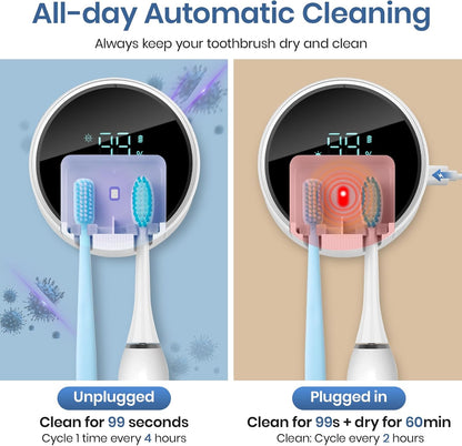 Revolutionary Wall-Mounted Toothbrush and Razor Holder - Perfect for Home and Travel Convenience