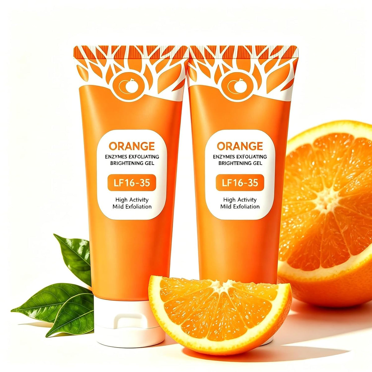 Revitalize Your Skin with Our Orange Enzyme Exfoliating Peeling Gel - 2 Pack, 3.53 Oz Each