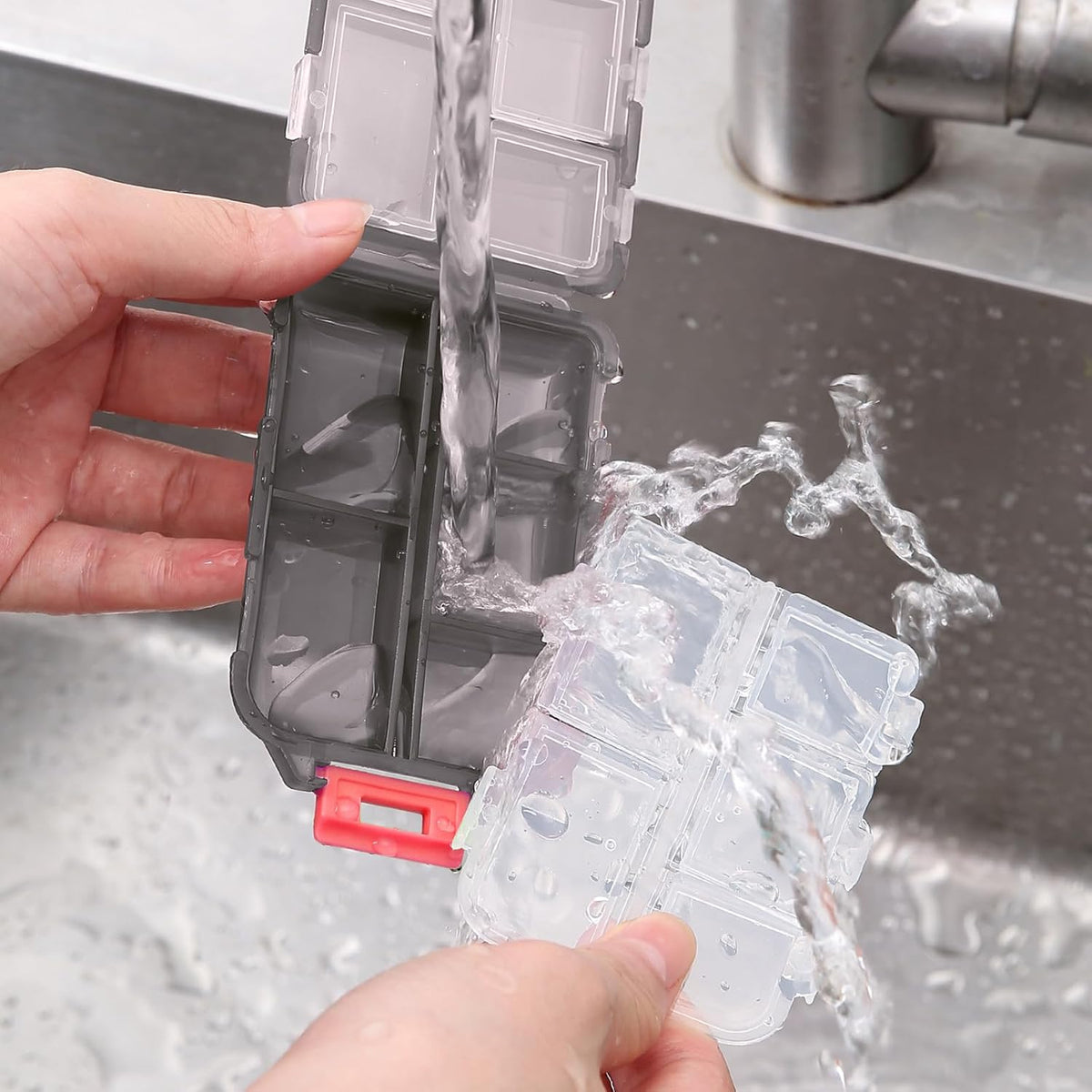 Ultimate Compact Travel Pill Organizer with 10 Easy-Access Compartments