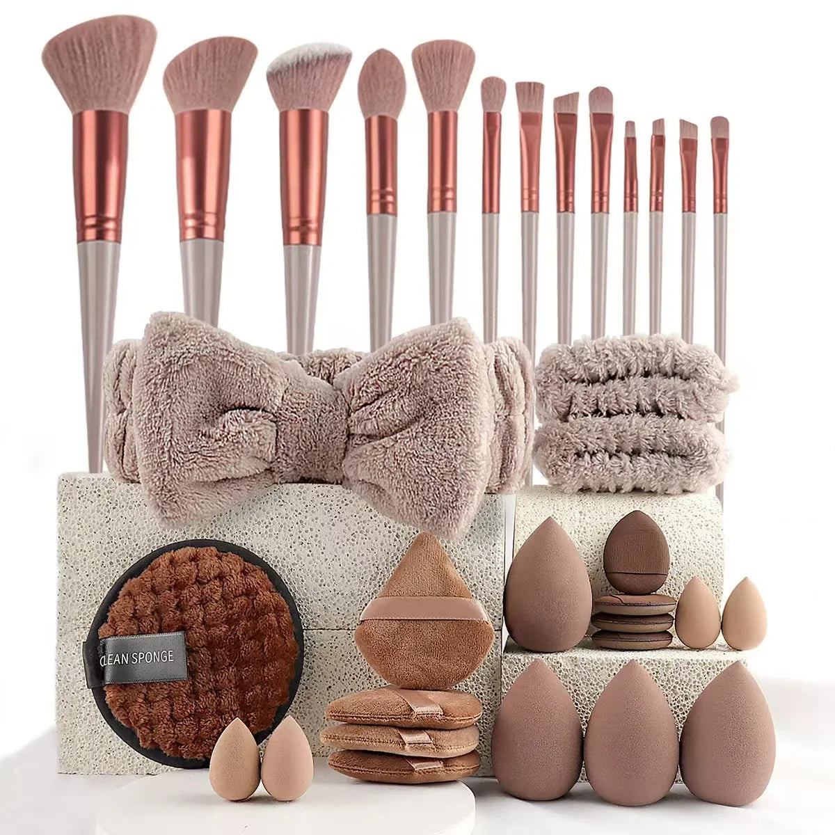 Professional Makeup Brush Set – Multiple Piece Counts & Colors