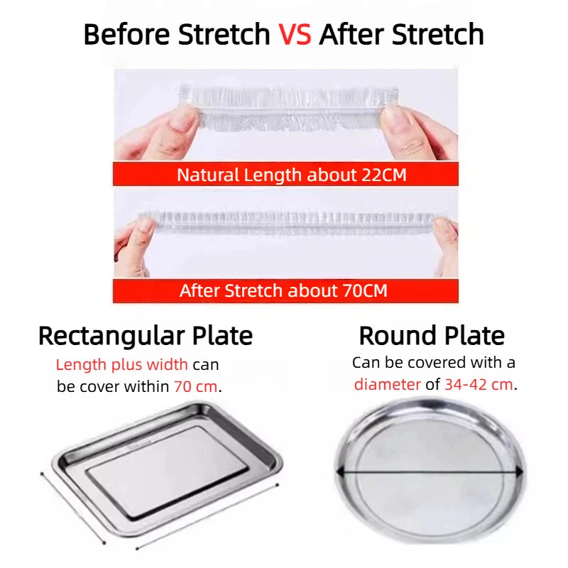 Elastic Food Covers – Stretch, Cover & Keep It Fresh in Any Size