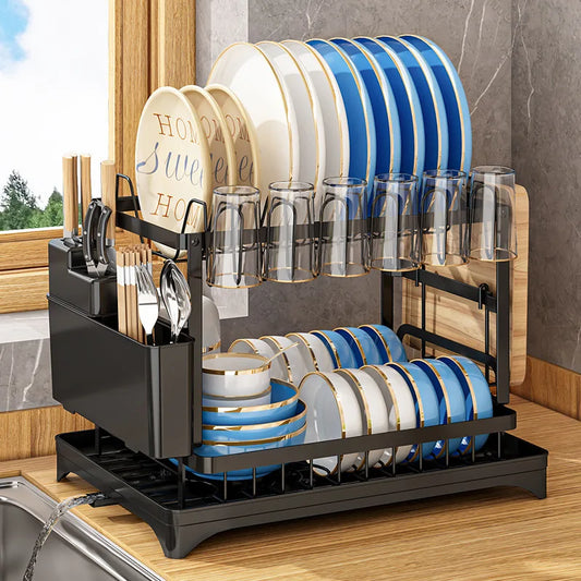 2-Tier Countertop Dish Drying Rack