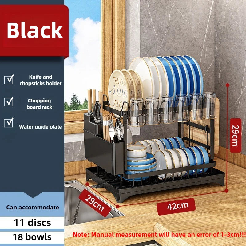 2-Tier Countertop Dish Drying Rack