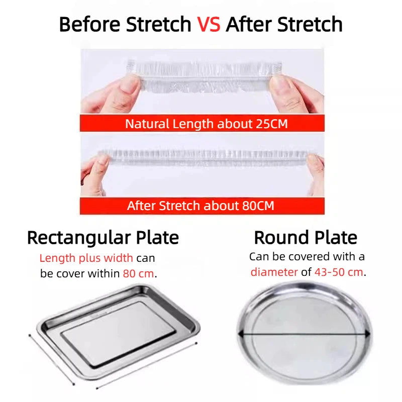 Elastic Food Covers – Stretch, Cover & Keep It Fresh in Any Size