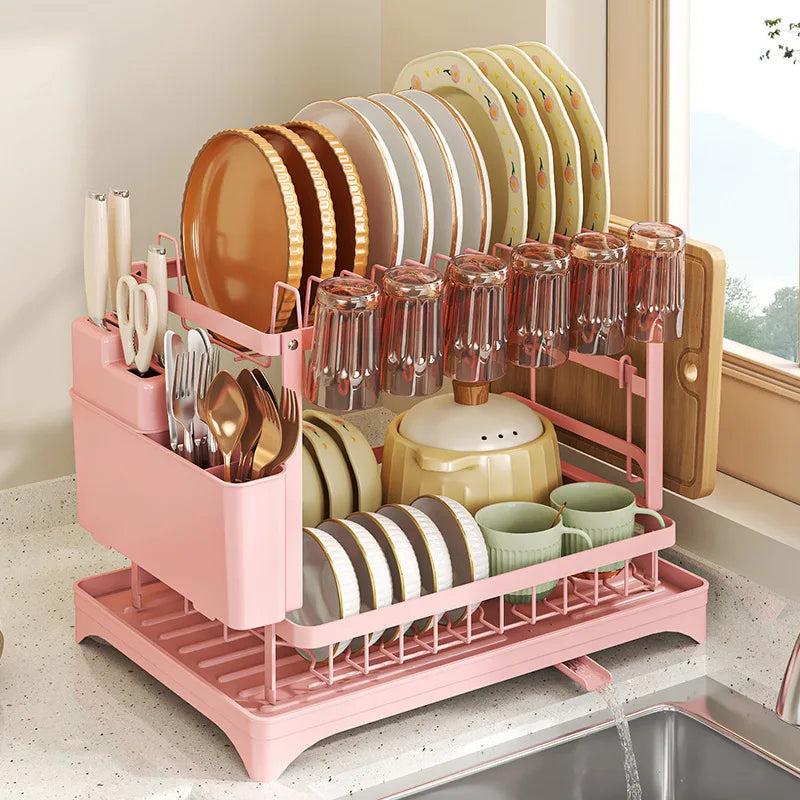 2-Tier Countertop Dish Drying Rack