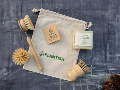 Eco-Friendly Zero Waste Kitchen Brush Set - The Ultimate Cleaning Toolkit for a Sustainable Home