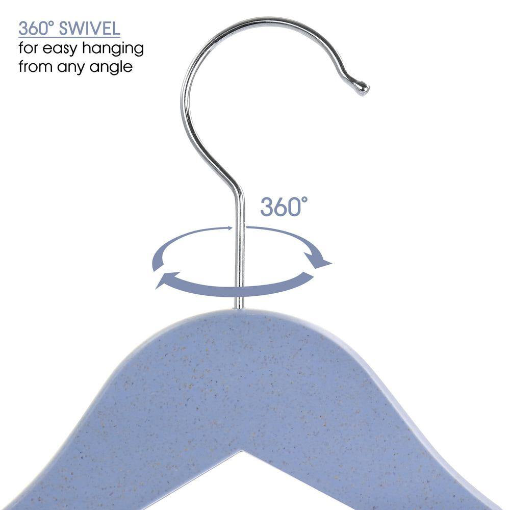 Eco Friendly Coat Hangers in Blue 20 Piece