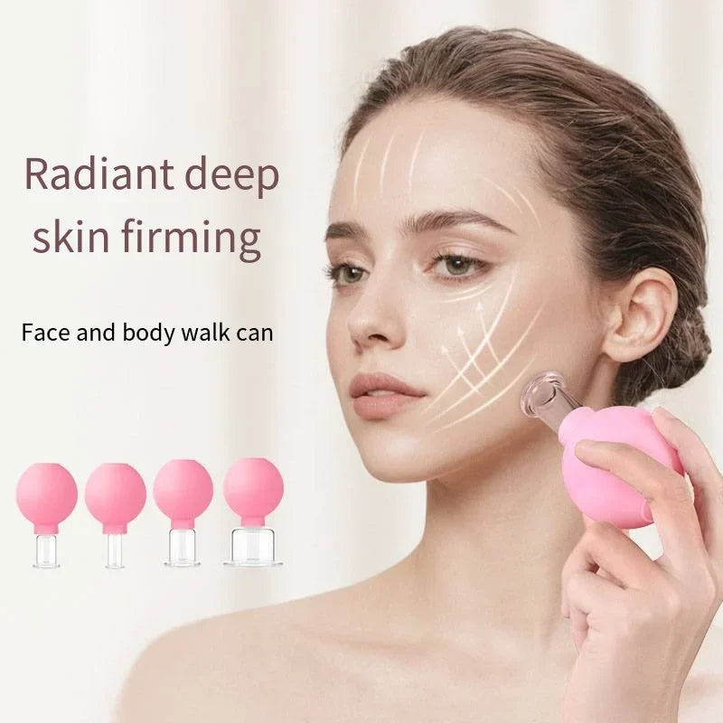 Revitalize Your Skin with the Slimming Face Sucker Suction Cup Vacuum Cupping Jar - The Ultimate Cellulite Massager for a Beautiful, Youthful Glow!