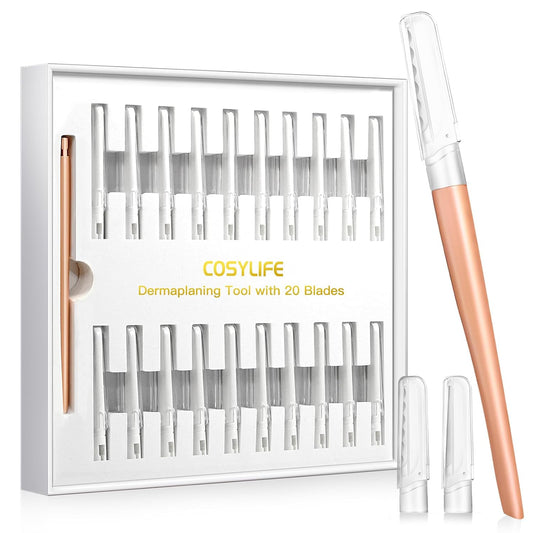 Revitalize Your Skin with the COSYLIFE Women's Facial Dermaplaning Razor – Achieve Flawless Complexion and Perfectly Shaped Eyebrows at Home