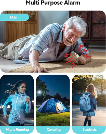 Empower Your Safety: Rechargeable 130dB Personal Alarm for Women with SOS Light and Low Battery Alert