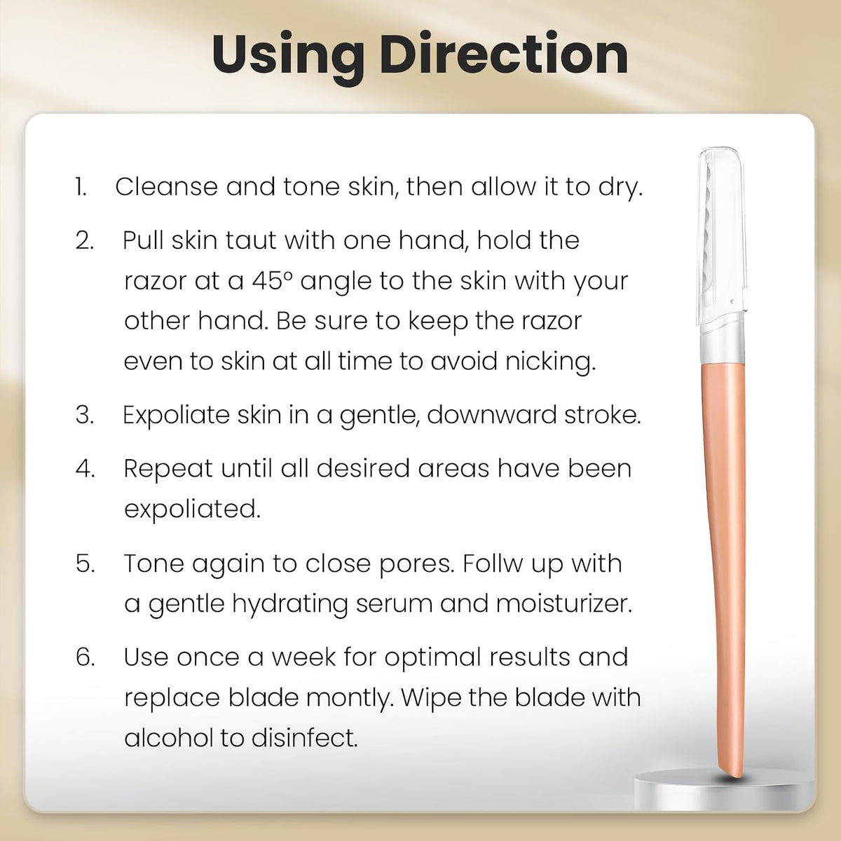 Revitalize Your Skin with the COSYLIFE Women's Facial Dermaplaning Razor – Achieve Flawless Complexion and Perfectly Shaped Eyebrows at Home