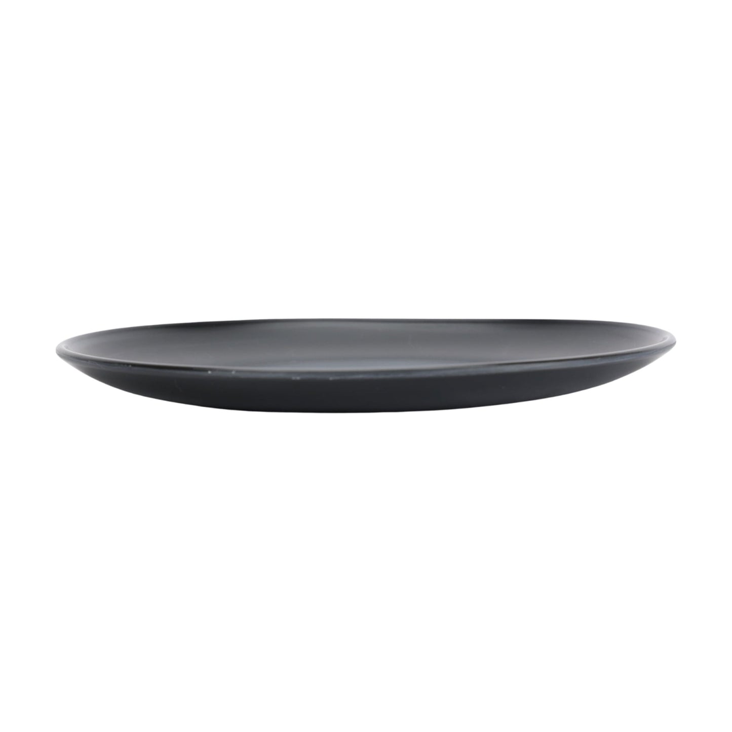 Black 12-Piece Eco-Friendly Recycled Plastic Dinnerware Set