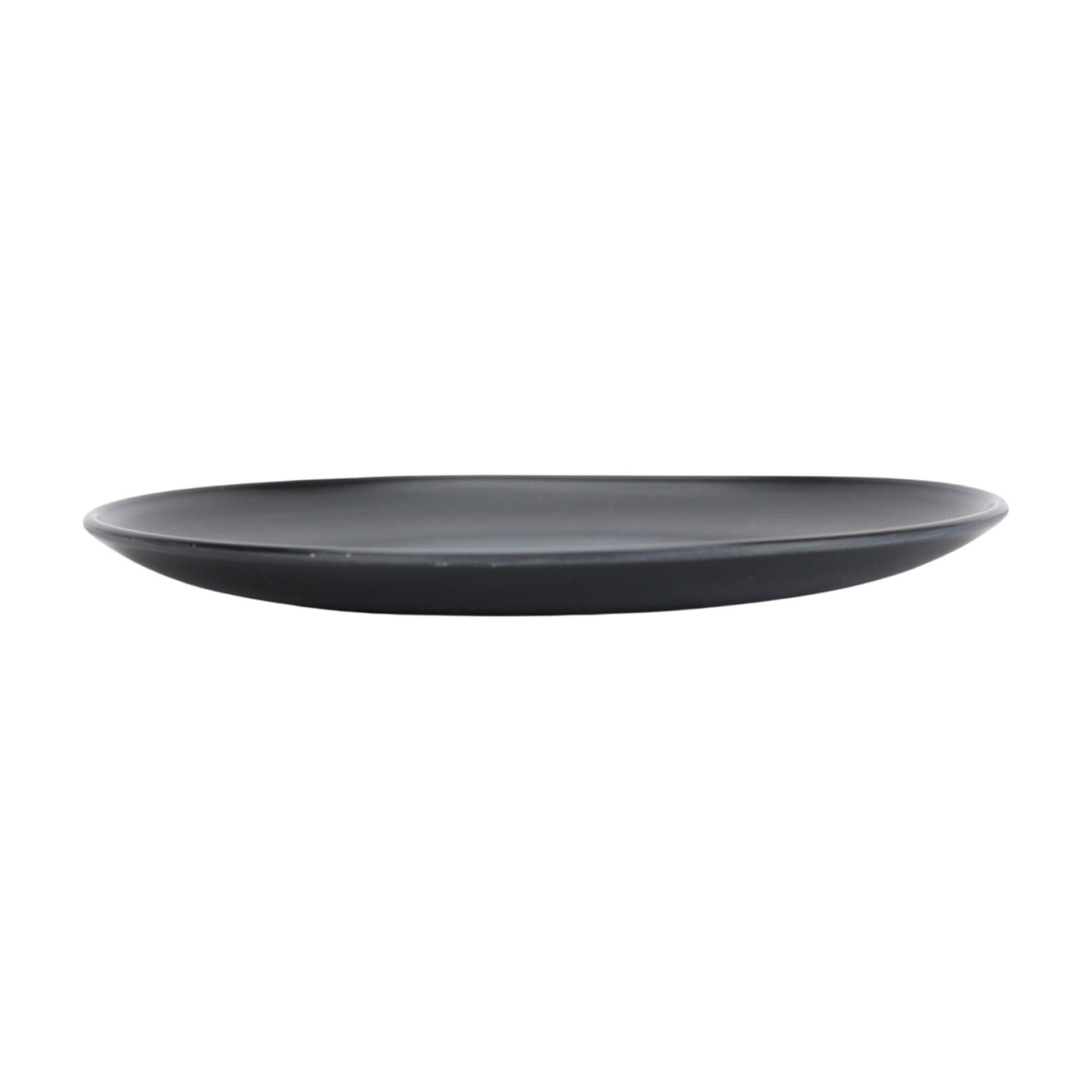 Black 12-Piece Eco-Friendly Recycled Plastic Dinnerware Set